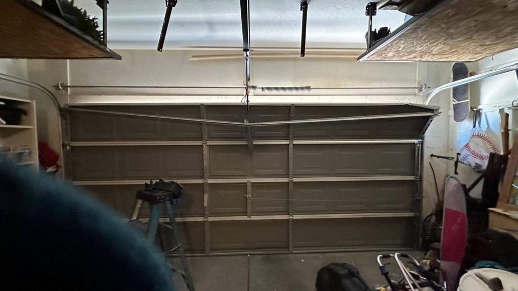 garage door spring broken project