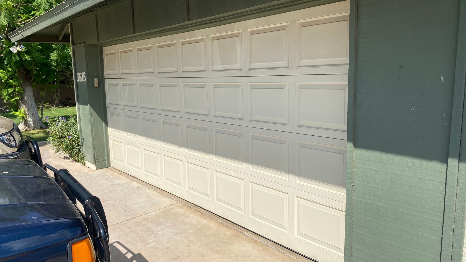 side stripping damaged on garage door