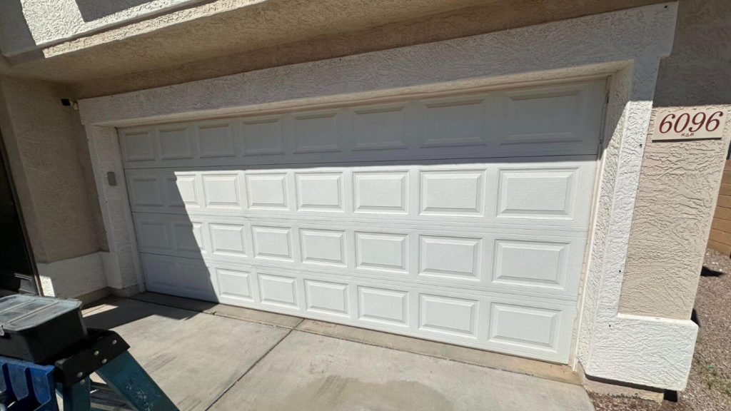 fixed white door