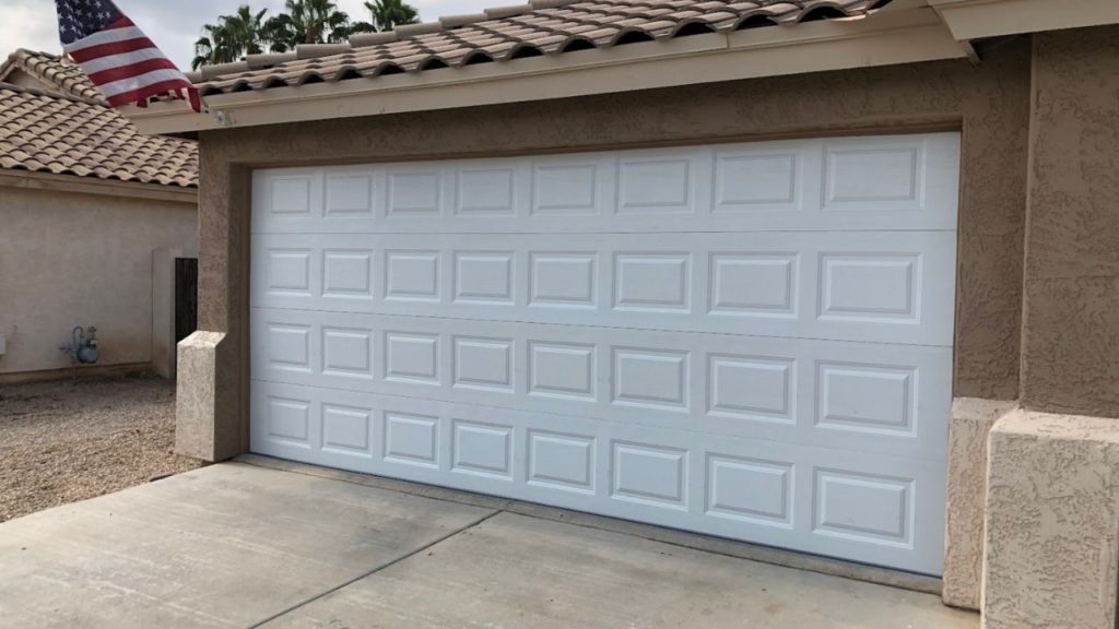 Chandler Arizona fixed garage door that was falling off