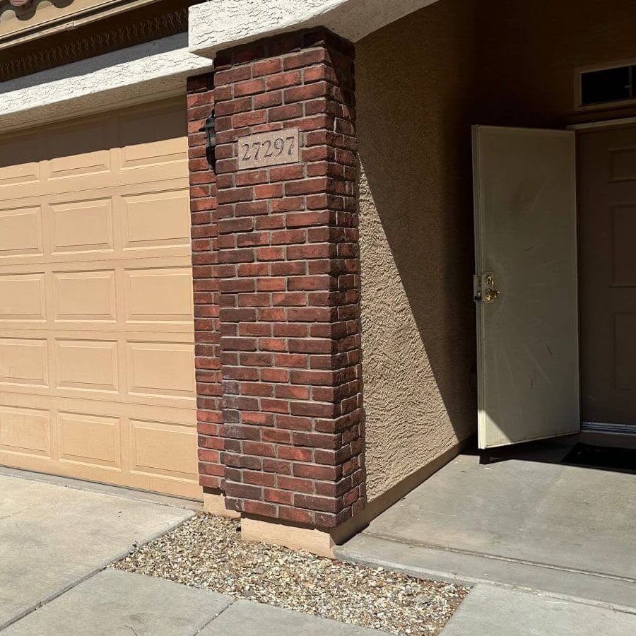 crack in the garage door foundation